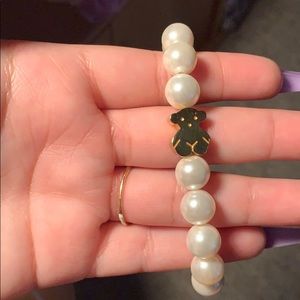 Tous pearl bear bracelet